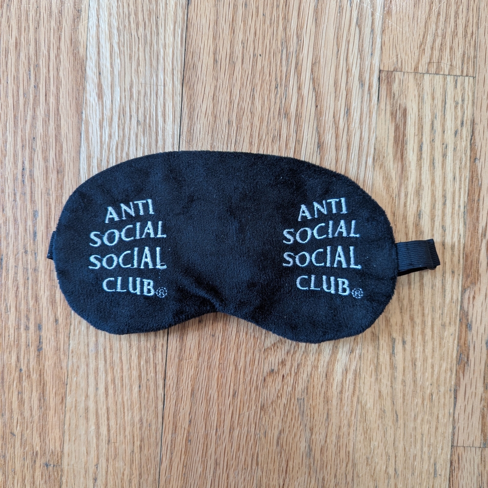 Anti Social Social Club Black Eye Mask
